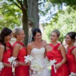 Samantha & her bridesmaids close up